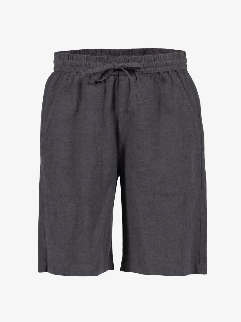 Antonie Bomulds/Hør Shorts - Dame - Iron Grey - Gumpel & Co