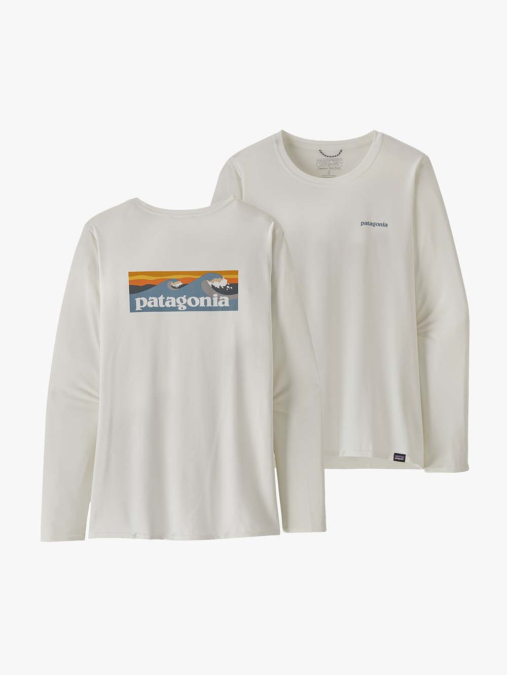 LS Capilene Cool Daily Graphic UV Tshirt - Dame - Boardlogo White - Gumpel & Co