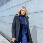 White Heat Frakke - Dame - Dark Sand - Gumpel & Co