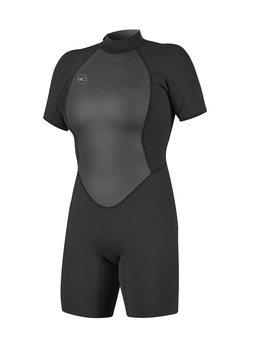 Women's Reactor II 2mm Back Zip S/S Spring våddragt | Damer | Black/Back - Gumpel & Co