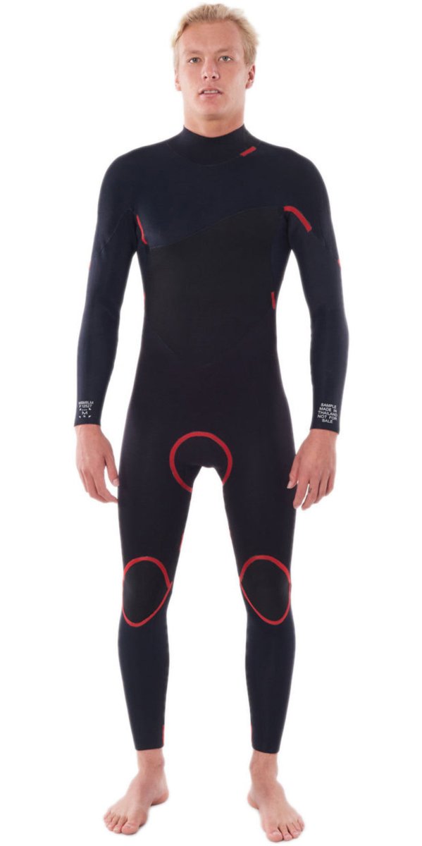 Men's Omega 3/2 Full Back Zip Steamer Våddragt | Herrer | Black - Gumpel & Co