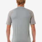 Shock UV Short Sleeve Rash Vest - Herre - Light Grey Marle - Gumpel & Co