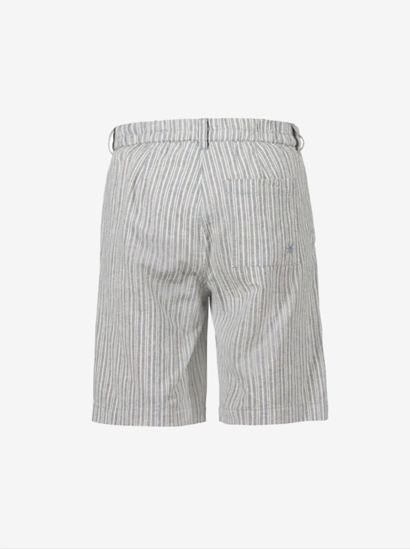 Davida Striped Bermudas - Dame - Iron Blue/Chalk - Gumpel & Co
