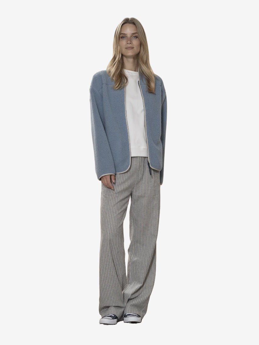 Deleste Striped Trousers - Dame - Iron Blue/Chalk - Gumpel & Co