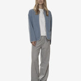Deleste Striped Trousers - Dame - Iron Blue/Chalk - Gumpel & Co