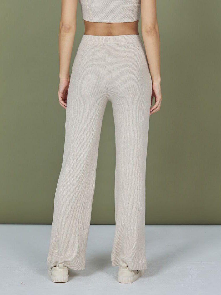 Women's Sweatpants m. Brede ben - Dame - Fog (Beige) - Gumpel & Co