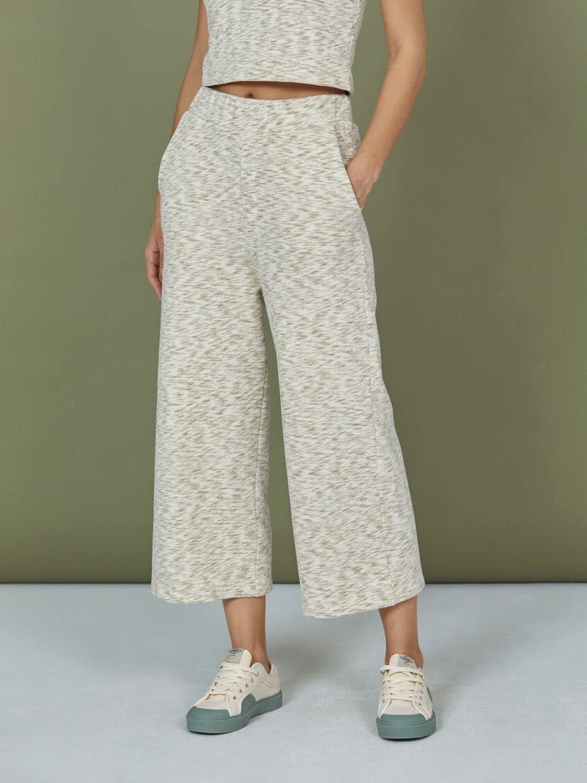 Women's Pantacourt Sweatpants - Dame - Twill (dirt beige) - Gumpel & Co