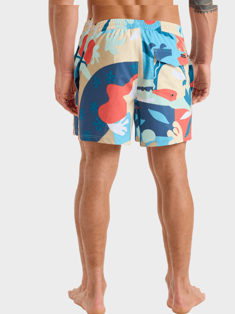 Surfsilk - Badebukser til mænd - Khaki Abstractom - Gumpel & Co