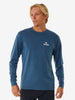 Stack UV Long Sleeve Rash Guard - Men - Navy Marle