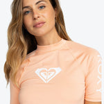 Women's Whole Hearted Short Sleeve UV T-shirt - Dame - Salmon - Gumpel & Co