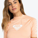 Women's Whole Hearted Short Sleeve UV T-shirt - Dame - Salmon - Gumpel & Co