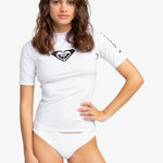 Women's Whole Hearted Short Sleeve UV T-shirt - Dame - Bright White - Gumpel & Co