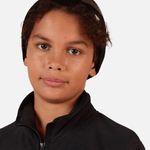 Strawpile Fleece Midlayer m/lynlås - Børn - Sort - Gumpel & Co