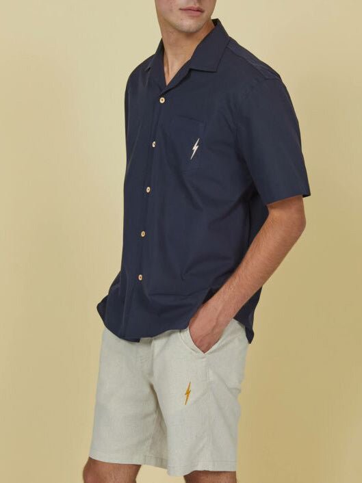 Men's Surf Road Skjorte - Herre - Navy - Gumpel & Co