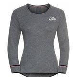 Women's Active Warm Skiundertrøje - Steel Grey Melange - Gumpel & Co