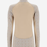 Women's Rose Light Half - Zip Skiundertrøje - Dame - Oat - Gumpel & Co