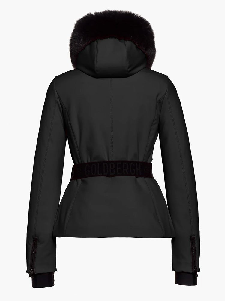 Hida Faux Fur Skijakke - Dame - Black - Gumpel & Co