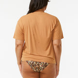 Women's Sea Of Dreams Relaxed SS UPF 50+ UV T-shirt - Dame - Light Brown - Gumpel & Co