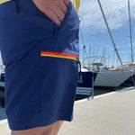 Stretched Quick - Dry Fabric Walkshorts - Herre - Navy - Gumpel & Co