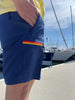 Stretched Quick-Dry Fabric Walkshorts - Men - Navy