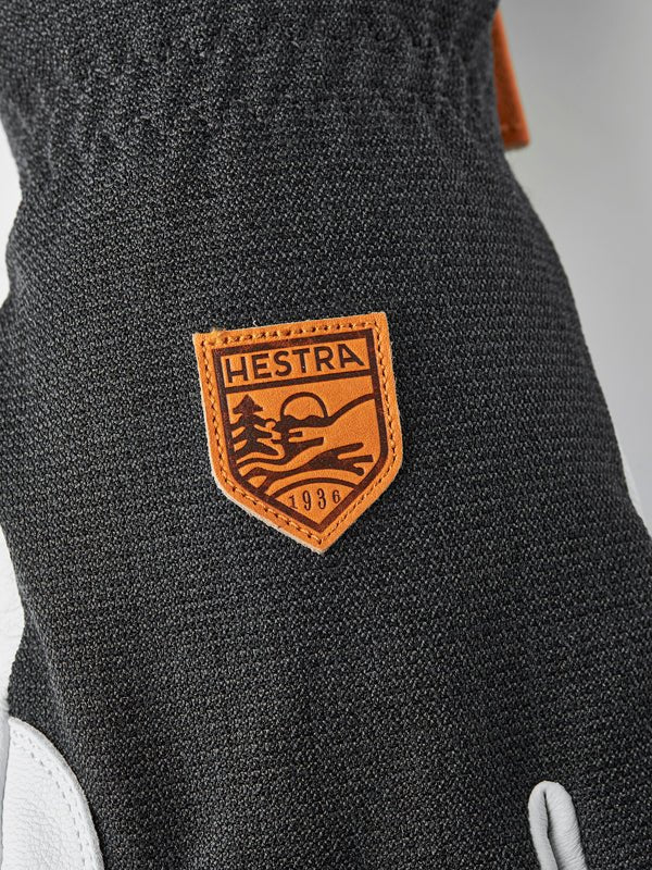 Army Leather Patrol Gauntlet 5 - finger Skihandsker - Unisex - Charcoal - Gumpel & Co