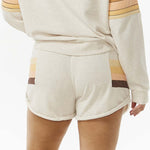 Women's Block Party Track Shorts - Dame - Oatmeal Marle - Gumpel & Co