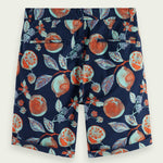 Men's Stuart Printed Chino Shorts - Herre - Navy Fruits Aop - Gumpel & Co