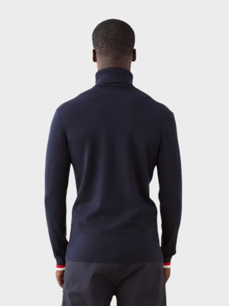Freebird Turtleneck - Men - Navy Blue - Gumpel & Co