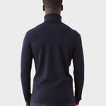 Freebird Turtleneck - Men - Navy Blue - Gumpel & Co