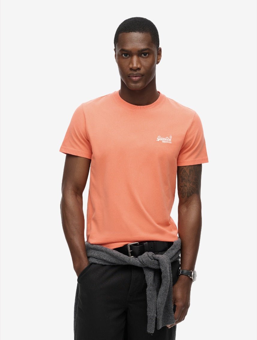 Men's Essential Logo T-shirt - Sunburst Coral - Gumpel & Co