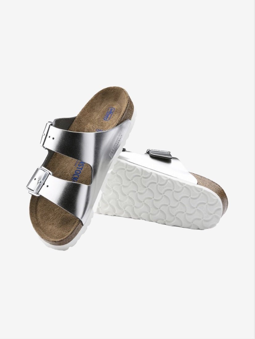 Arizona Sandal Naturlæder - Metallic Silver - Normal - Gumpel & Co