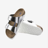 Arizona Sandal Naturlæder - Metallic Silver - Normal - Gumpel & Co