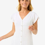 Premium Surf Long Dress - Dame - White - Gumpel & Co