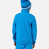 Strawpile Fleece Midlayer m/halfzip - Børn - Blå - Gumpel & Co