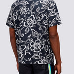Men's Allov Hibiscus SS Shirt - Herre - Vintage Black - Gumpel & Co