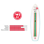 Rainbow DBC 10'6 Oppusteligt SUP board | White/Rainbow - Gumpel & Co