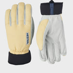 Army Leather Wool Terry 5 - finger - Herre - Natural Yellow - Gumpel & Co