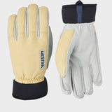 Army Leather Wool Terry 5 - finger - Herre - Natural Yellow - Gumpel & Co