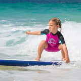 Toddler Reactor II 2mm Back Zip S/S shorty våddragt | Børn | Slate/Berry/Seaglove - Gumpel & Co