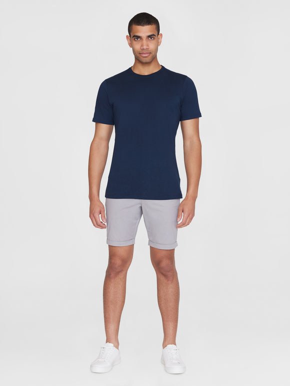 Men's Chuck Regular Chino Poplin Shorts - Herre - Alloy (Grå) - Gumpel & Co