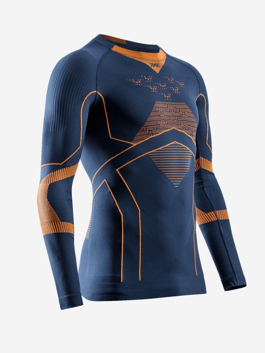 Men's Energy Accumulator Light 4.0 Shirt - Herre - Marine/Orange - Gumpel & Co