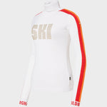 Lucia Long Sleeve Strik - Womens - White - Gumpel & Co