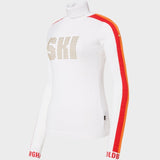 Lucia Long Sleeve Strik - Womens - White - Gumpel & Co