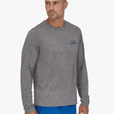 Capilene Cool Daily Graphic UV T-shirt - Herre - Skyline Feather Grey - Gumpel & Co