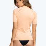 Women's Whole Hearted Short Sleeve UV T-shirt - Dame - Salmon - Gumpel & Co