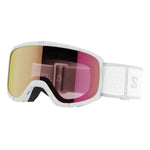 Kids Lumi Skibriller - Junior - White/Universal Ruby - Gumpel & Co