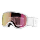 Kids Lumi Skibriller - Junior - White/Universal Ruby - Gumpel & Co
