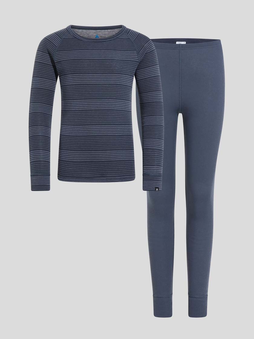 Kid's Active Warm Base Layer Skiundertøjssæt - Børn - Børn - India Ink/Folkstone - Gumpel & Co