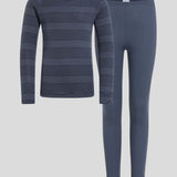 Kid's Active Warm Base Layer Skiundertøjssæt - Børn - Børn - India Ink/Folkstone - Gumpel & Co