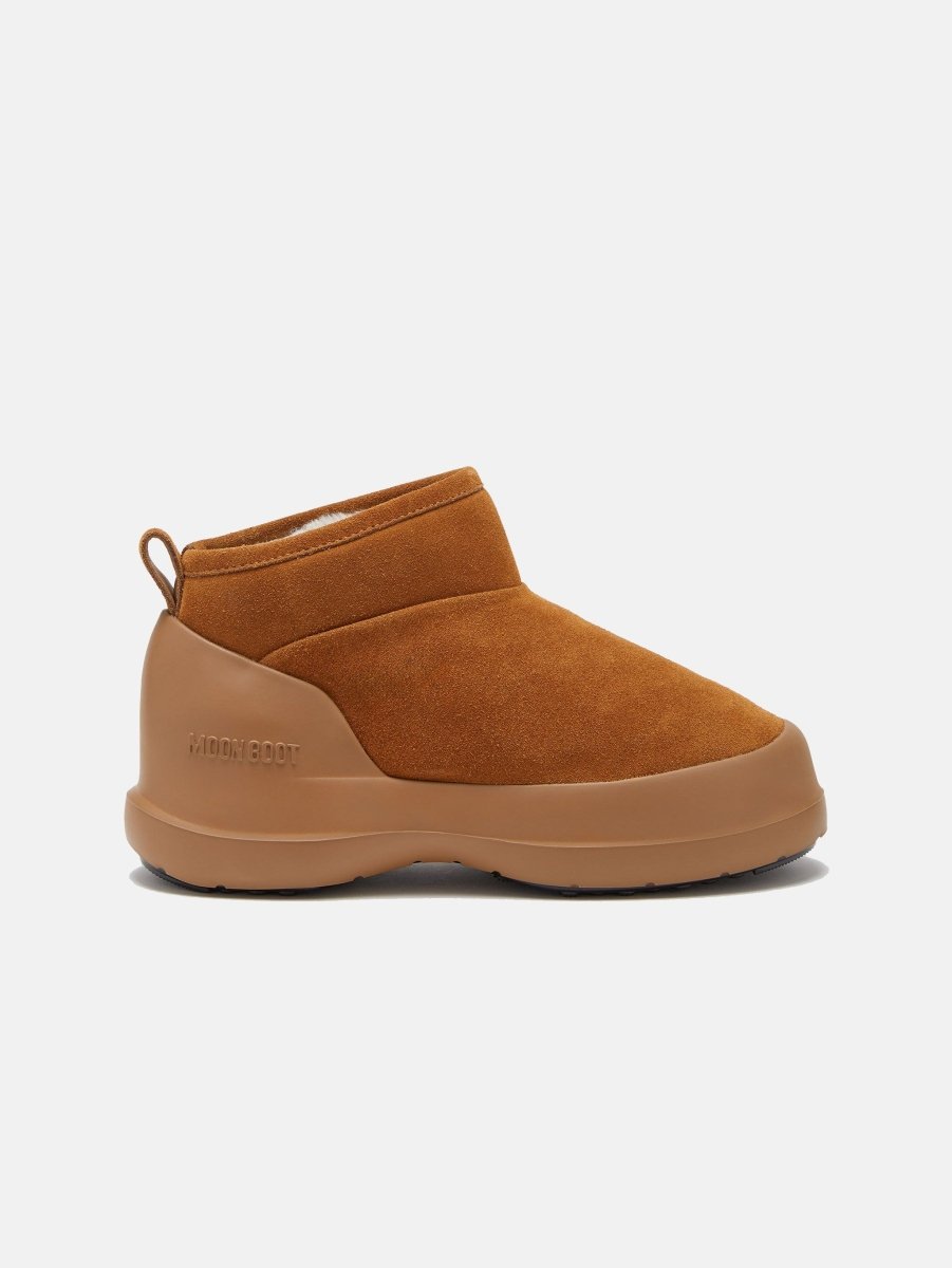 Luna Low Suede Vinterstøvler - Unisex - Cognac - Gumpel & Co